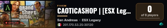 CAOTICASHOP | [ESX Legacy] live status badge