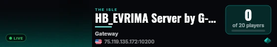 HB_EVRIMA Server by G-Portal.com live status badge