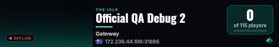 Official QA Debug 2 live status badge