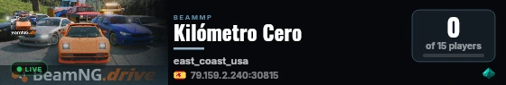 Kilómetro Cero live status badge