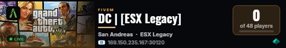 DC | [ESX Legacy] live status badge