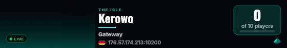 Kerowo live status badge