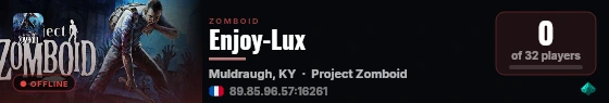 Enjoy-Lux live status badge