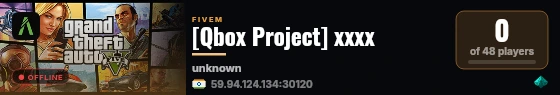 [Qbox Project] xxxx live status badge