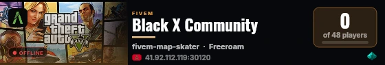 Black X Community live status badge