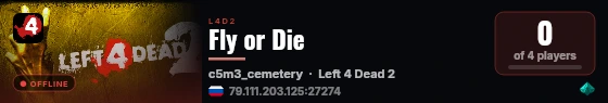 Fly or Die live status badge