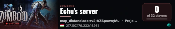 Echu's server live status badge