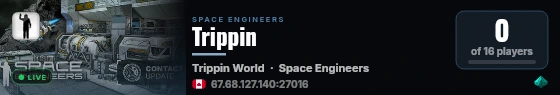 Trippin live status badge