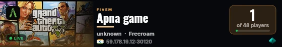 Apna game live status badge