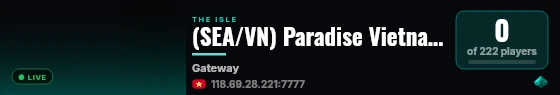 (SEA/VN) Paradise Vietnam|discord.gg/jYaQndn7sY live status badge