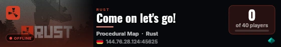 Come on let's go! live status badge