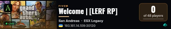 Welcome | [LERF RP] live status badge