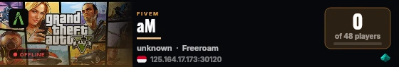 aM live status badge
