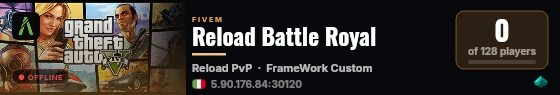 Reload Battle Royal live status badge