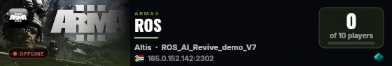 ROS live status badge