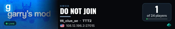 DO NOT JOIN live status badge