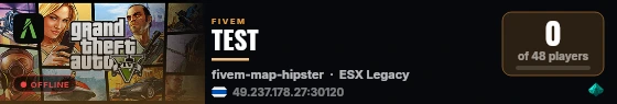 TEST live status badge