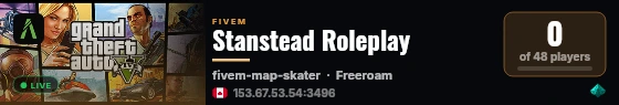 Stanstead Roleplay live status badge
