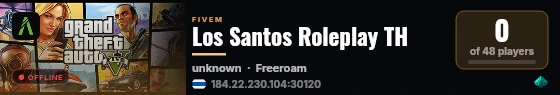 Los Santos Roleplay TH live status badge
