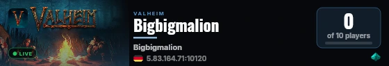 Bigbigmalion live status badge