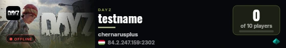 testname live status badge