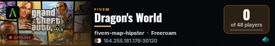 Dragon's World live status badge