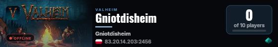 Gniotdisheim live status badge