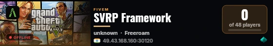 SVRP Framework live status badge