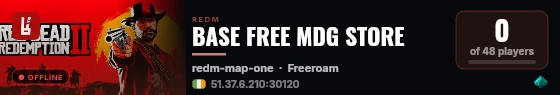 BASE FREE MDG STORE live status badge