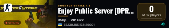 Enjoy Public Server [DPROTO] live status badge