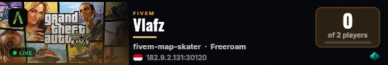 Vlafz live status badge