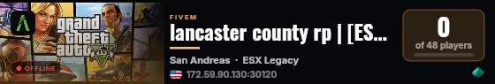 lancaster county rp | [ESX Legacy] live status badge