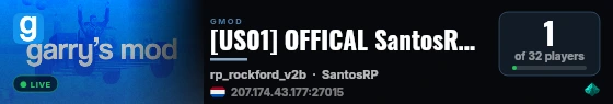 New Gmod Server live status badge