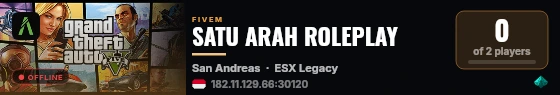SATU ARAH ROLEPLAY live status badge