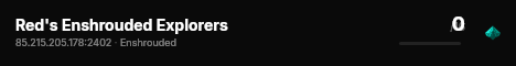 Red's Enshrouded Explorers live status badge