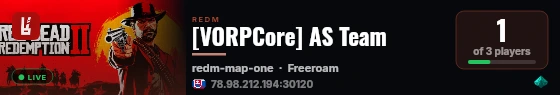 [VORPCore] AS Team live status badge