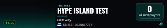 HYPE ISLAND TEST live status badge