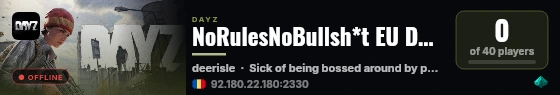 NoRulesNoBullsh*t EU Deer Isle W Vanilla+ 1PP discord:nTnyWpt4c live status badge