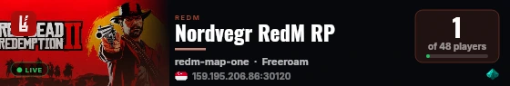 [VORPCore] Nordvegr Redm RP live status badge