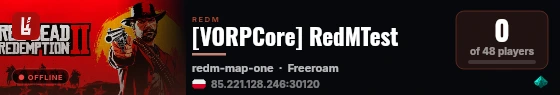 [VORPCore] RedMTest live status badge