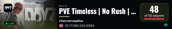 PVE Timeless | No Rush | Chill | Community live status badge