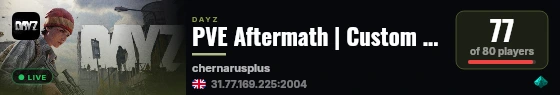 PVE Aftermath | Custom Loot Tiers | Missions | Cars live status badge