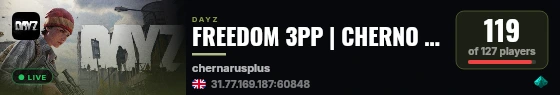 FREEDOM 3PP | CHERNO | PVP | VANILLA++ live status badge
