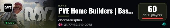 PVE Home Builders | Base Building | Community | Events live status badge