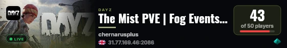 The Mist PVE | Fog Events | Weather+ | Atmosphere live status badge