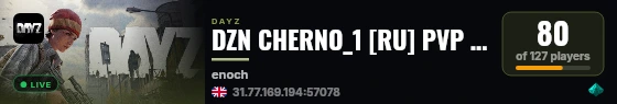 DZN CHERNO_1 [RU] PVP | 3PP | VANILLA++ live status badge