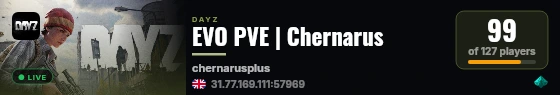 EVO PVE | Chernarus live status badge