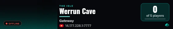 Werrun Cave live status badge