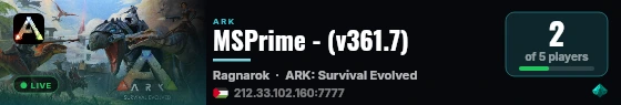 MSPrime - (v361.7) live status badge