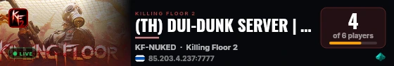 (TH) DUI-DUNK SERVER | TOURNAMENT | 1 live status badge